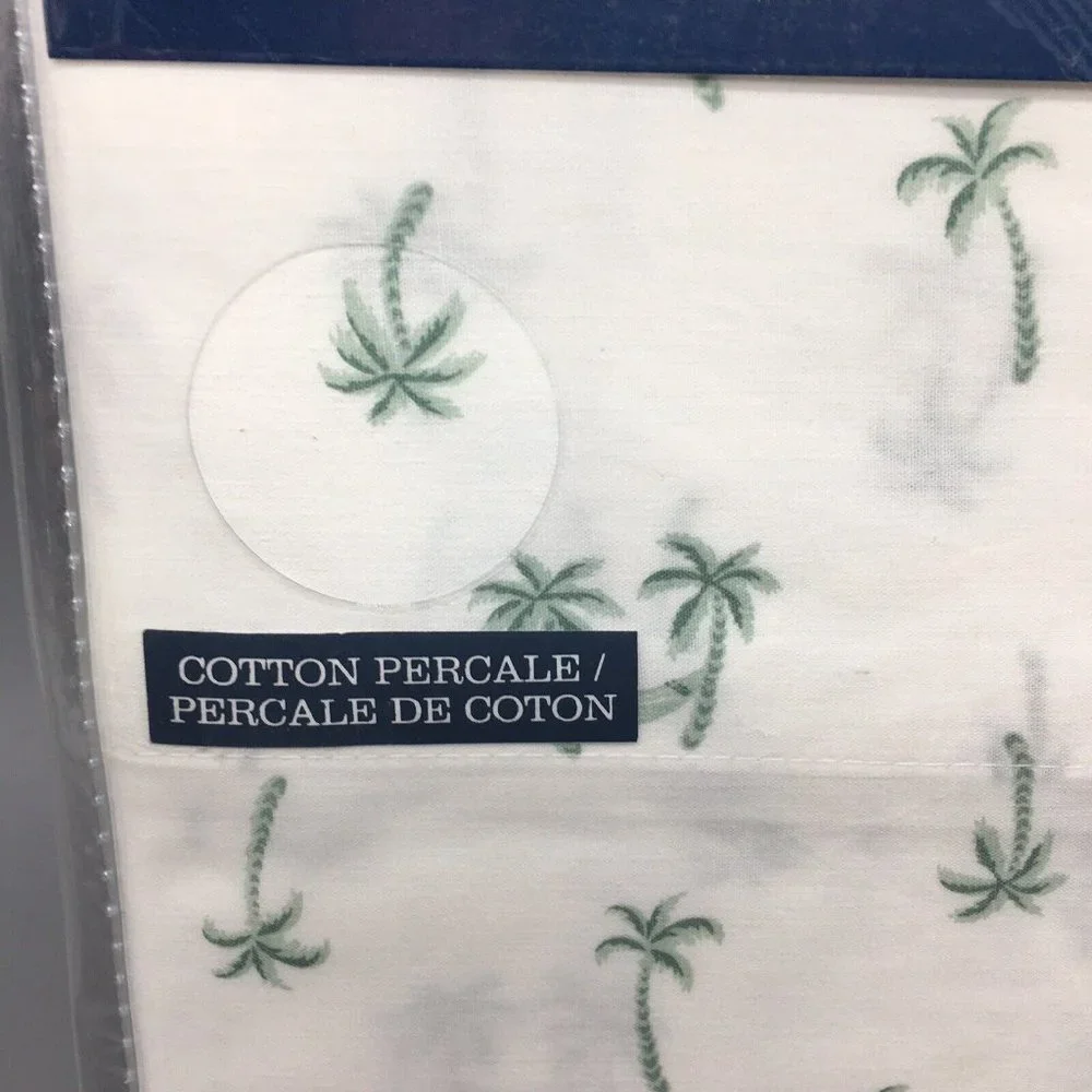 4pc Tommy Bahama Palm Trees Hammock QUEEN Sheet Set Tropical Island Hawaiian NEW